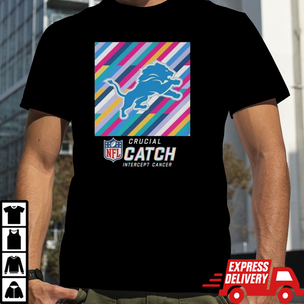 Detroit Lions NFL Crucial Catch Intercept Cancer Shirt