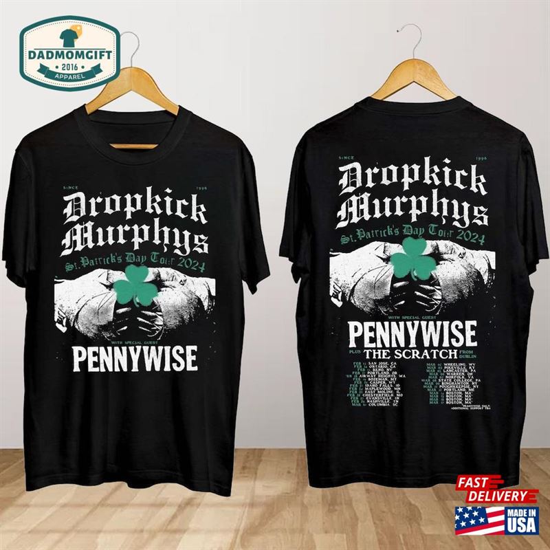 Dropkick Murphys St Patrick’S Day Tour 2024 Shirt Concert Classic Sweatshirt