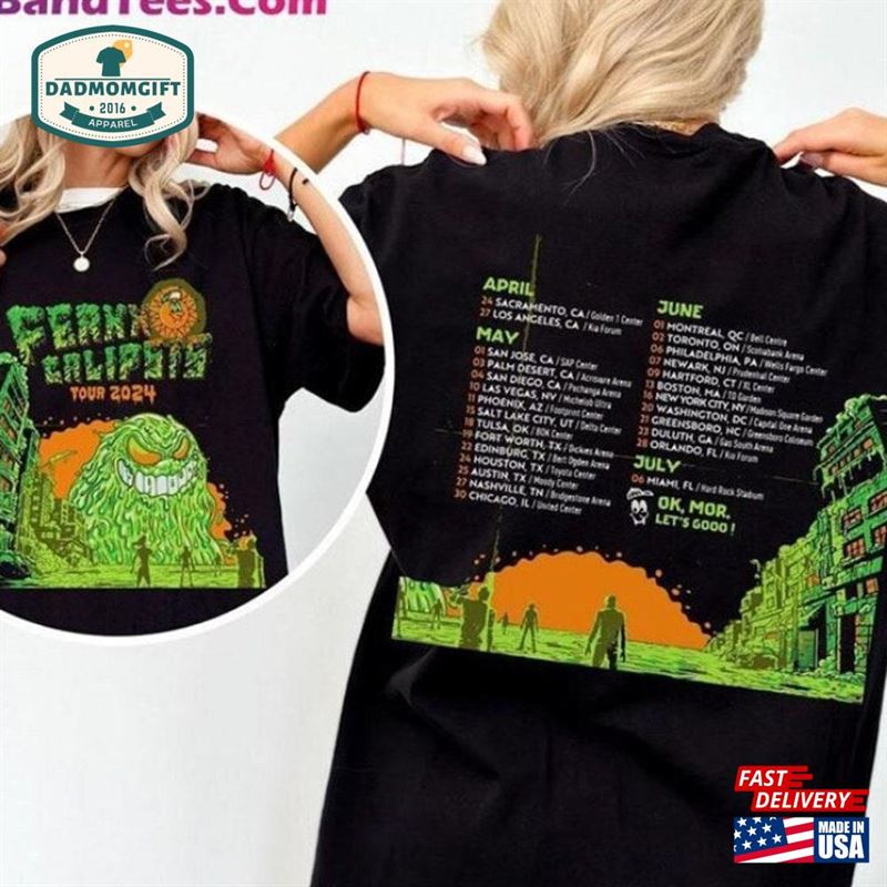 Ferxxocalipsis Tour 2024 Unisex Shirt Feid Ferxxo Graphic Usa Tee Sweatshirt Hoodie