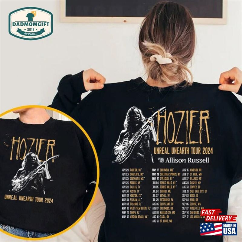 Hozier Unreal Unearth The Eras Tour 2024 Shirt Music No Grave Can Hold My Body Down Classic Unisex