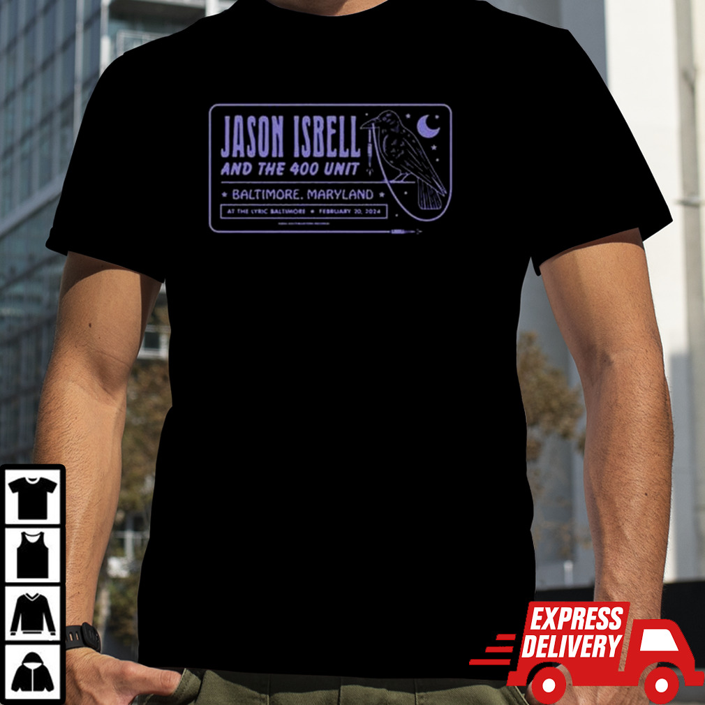 Jason Isbell And The 400 Unit February 20, 2024 The Lyric Baltimore, MD Event Shirt