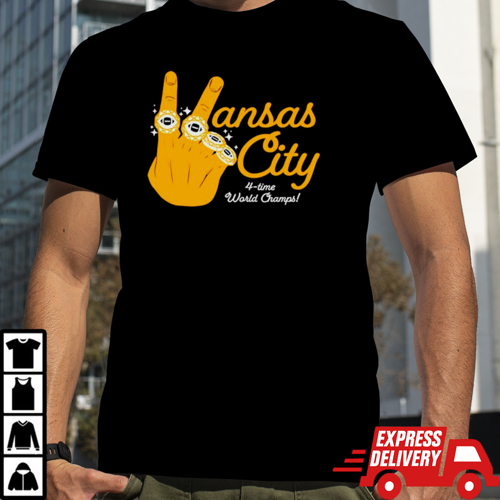 Kansas City 4 Time World Champs Hand Rings shirt