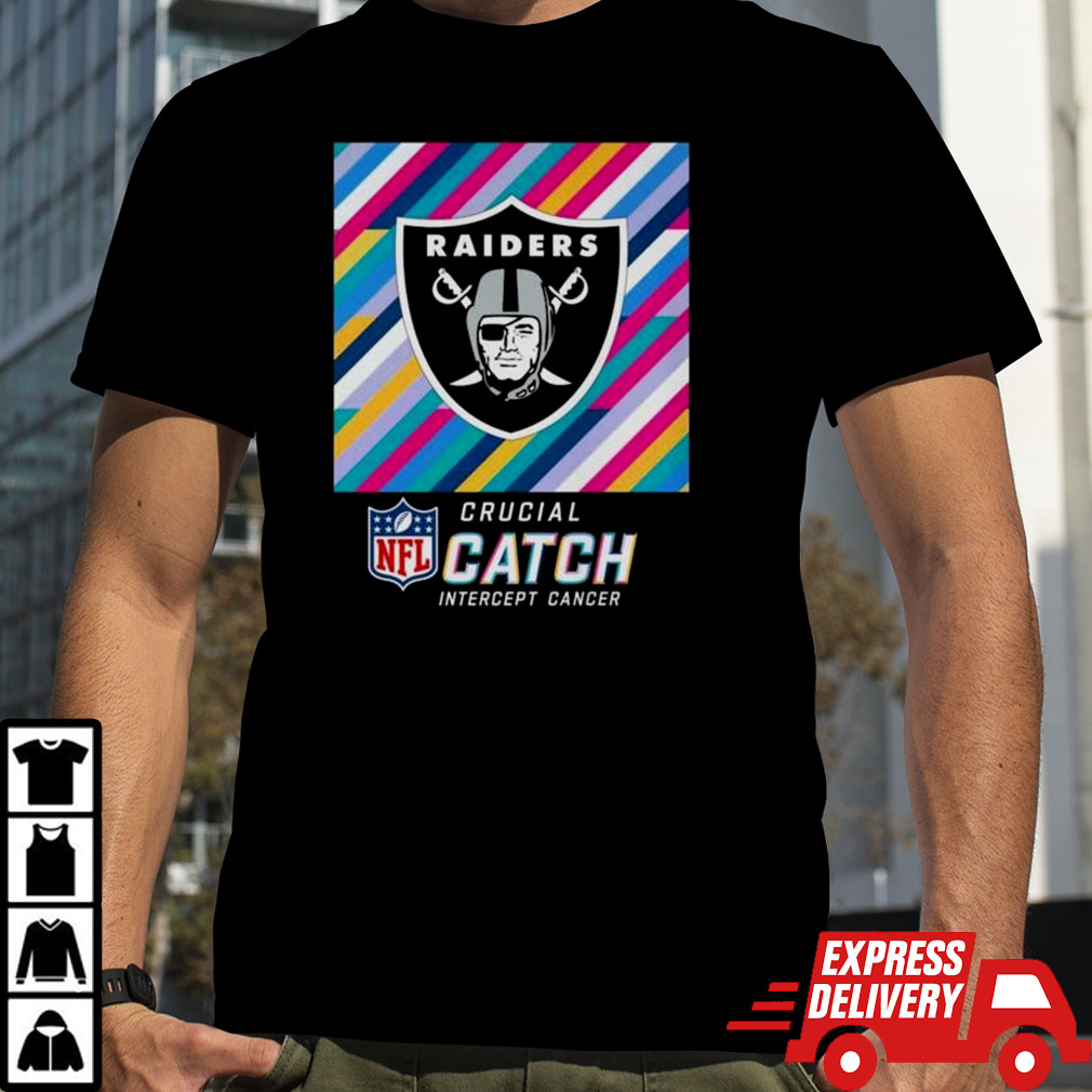 Las Vegas Raiders NFL Crucial Catch Intercept Cancer Shirt