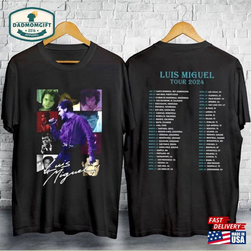 Luis Miguel Tour 2024 Unisex Shirt Concert Gift For Fan Classic Hoodie