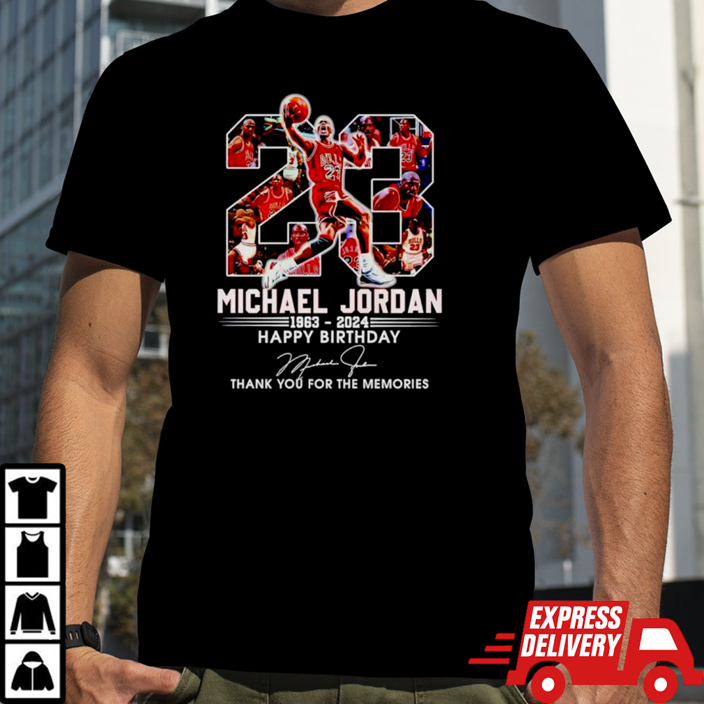 Michael Jordan 1963 2024 Happy Birthday thank you for the memories shirt