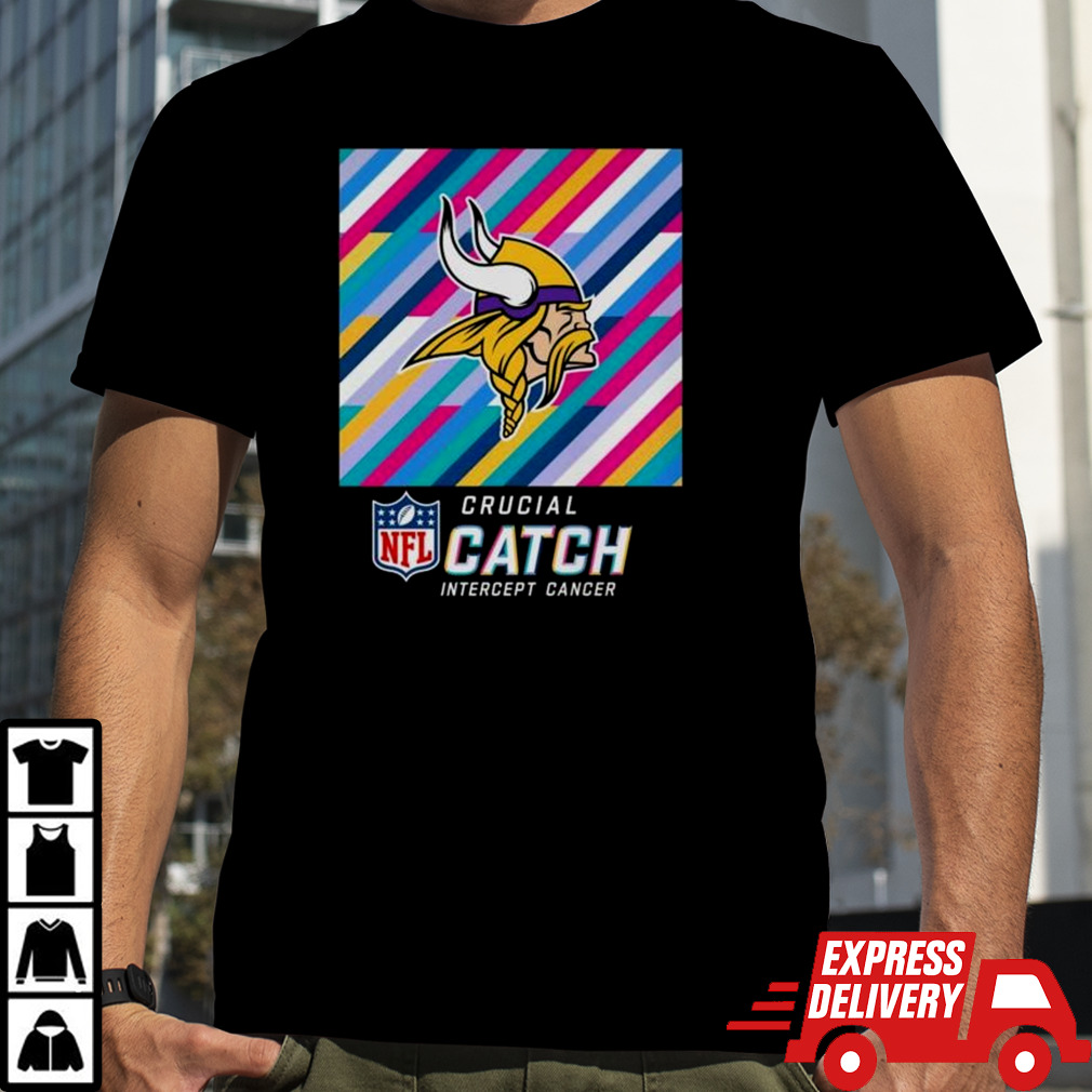 Minnesota Vikings NFL Crucial Catch Intercept Cancer Shirt