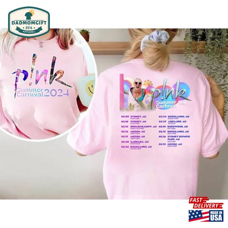 P!Nk Summer Carnival 2024 Trustfall Album Tee Pink Singer Tour Hoodie Classic