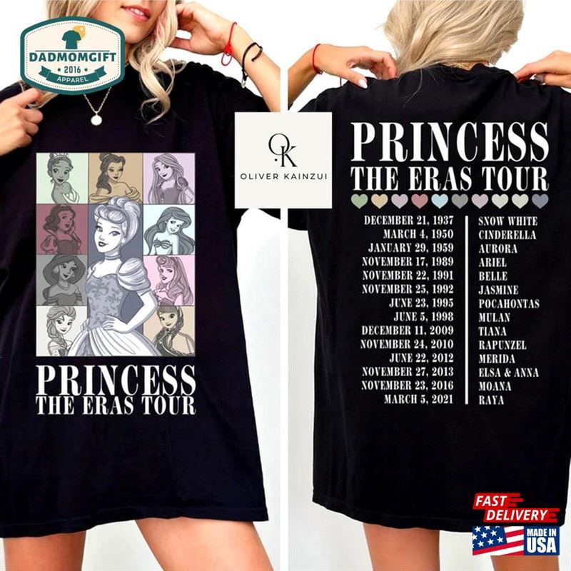 Princess The Eras Tour Shirt Vintage Disney Sweatshirt Unisex