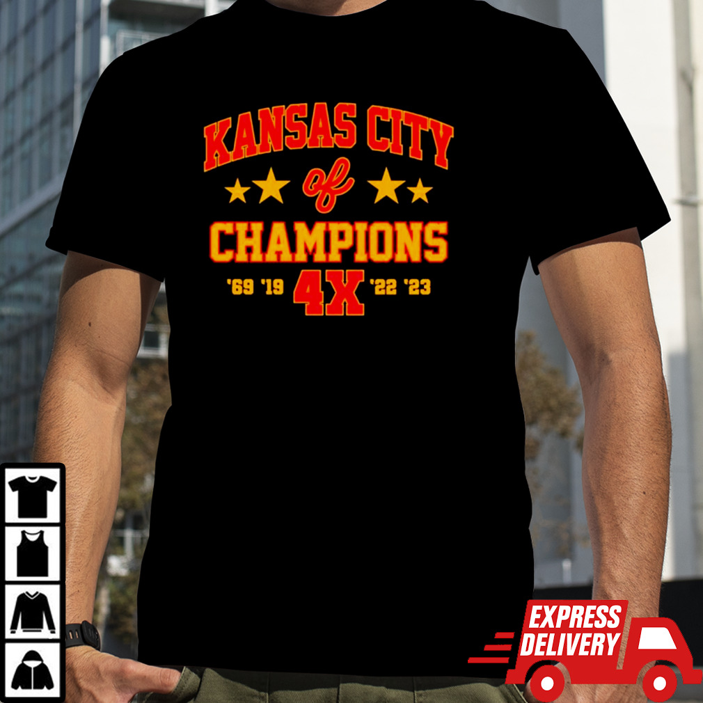 Super Bowl Champions 4x Kansas City Chiefs shirt