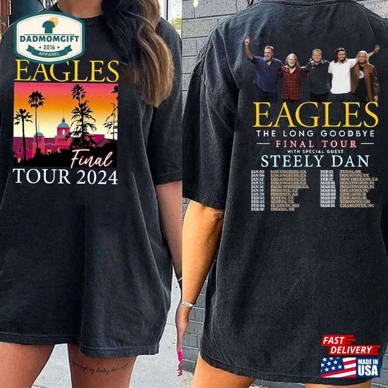 The Eagles 2024 Tour Shirt Long Goodbye Unisex Band T-Shirt