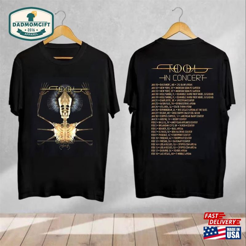 Tool North American 2024 Tour Shirt Band Fan T-Shirt Unisex