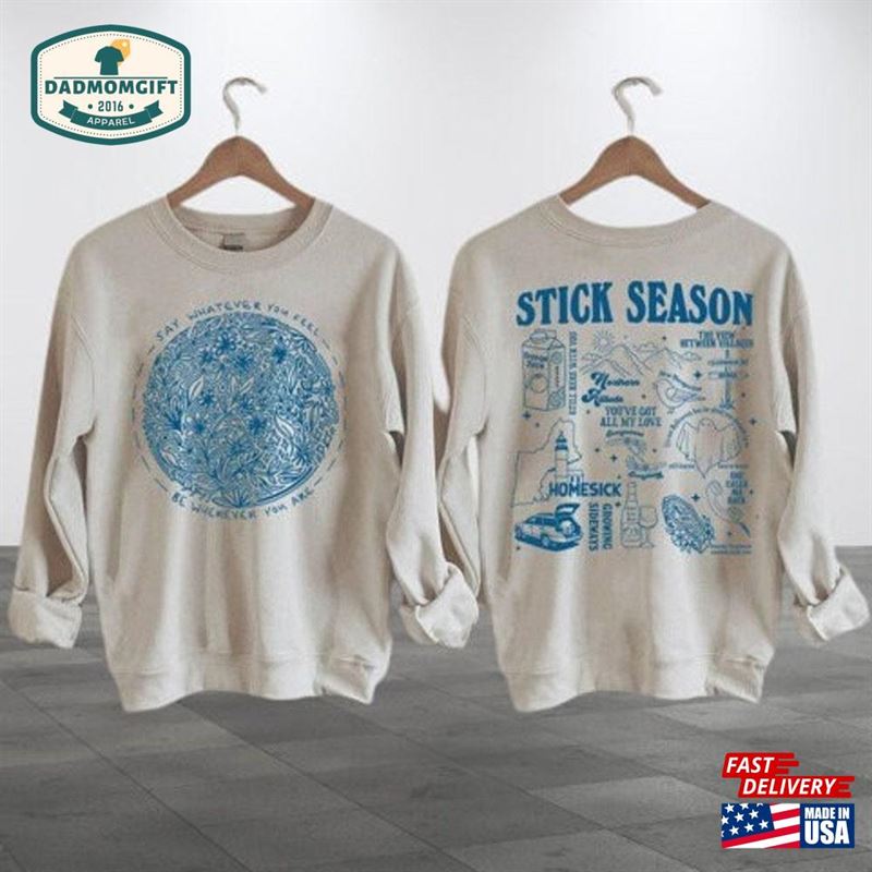 Vintage Stick Season Tour 2024 Sweatshirt Noah Kahan Folk Pop Music Shirt Unisex Classic