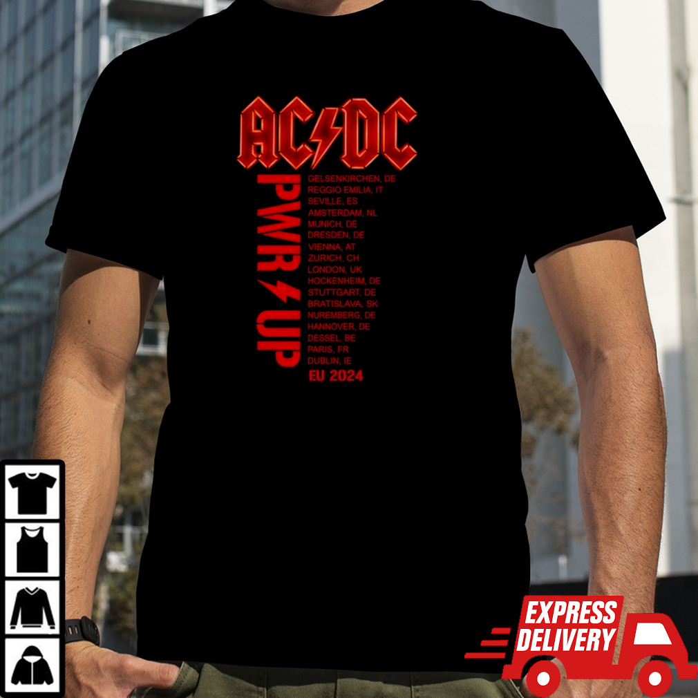 AC DC Band POWER UP European Tour 2024 Shirt