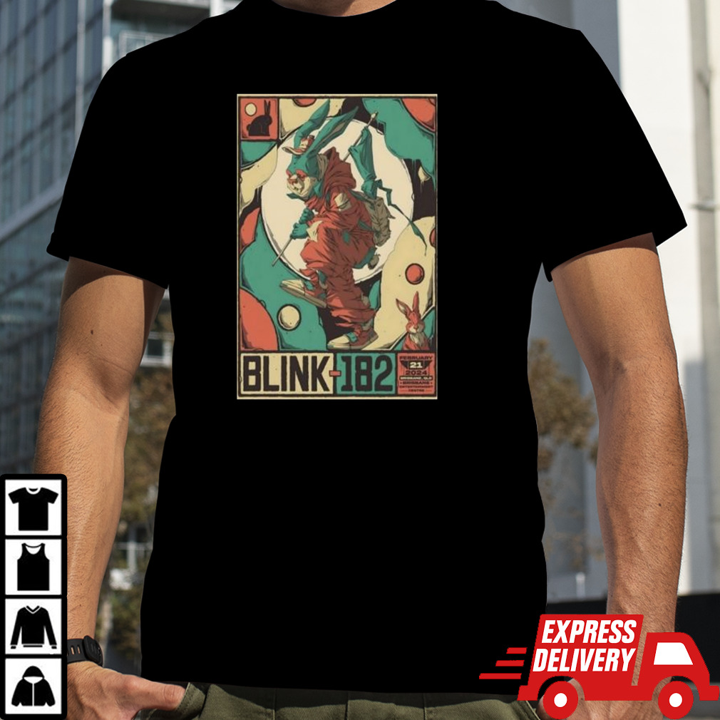 Blink-182 Event Poster Tour Brisbane Australia February 21, 2024 Shirt