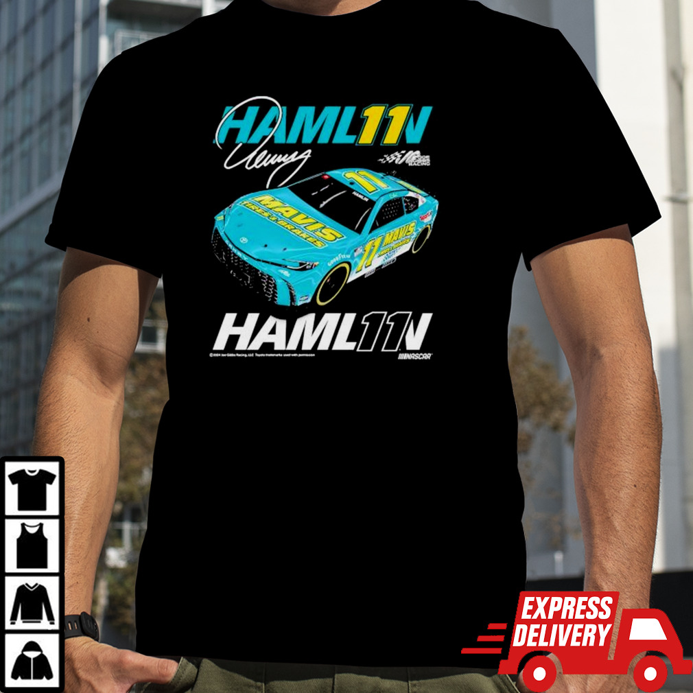 Denny Hamlin Joe Gibbs Mavis car shirt