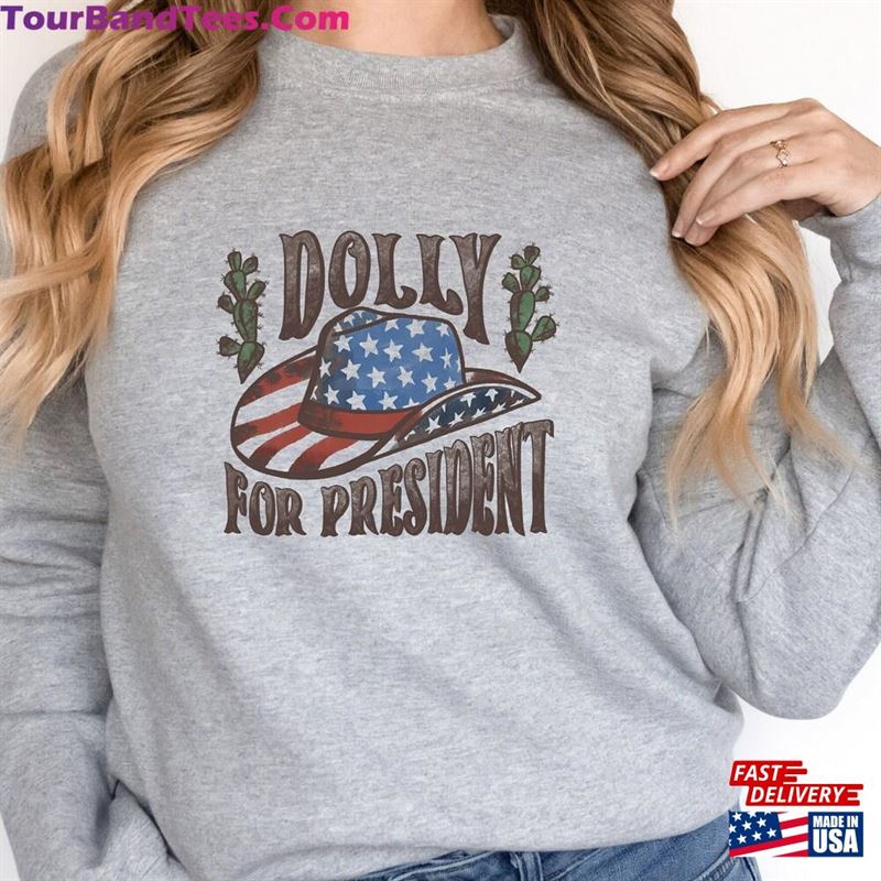 Dolly For President Sweatshirt And Reba Sweater Women's Country Music Sweat Classic U1082-240222-084731