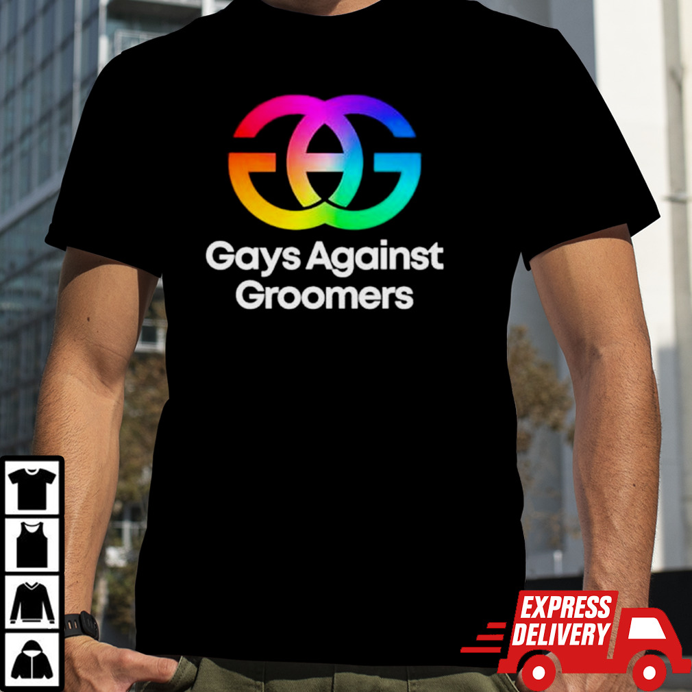 Gays against groomers GAG logo shirt