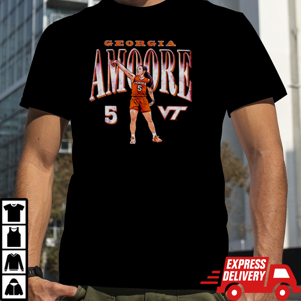 Georgia Amoore Virginia Tech cartoon shirt