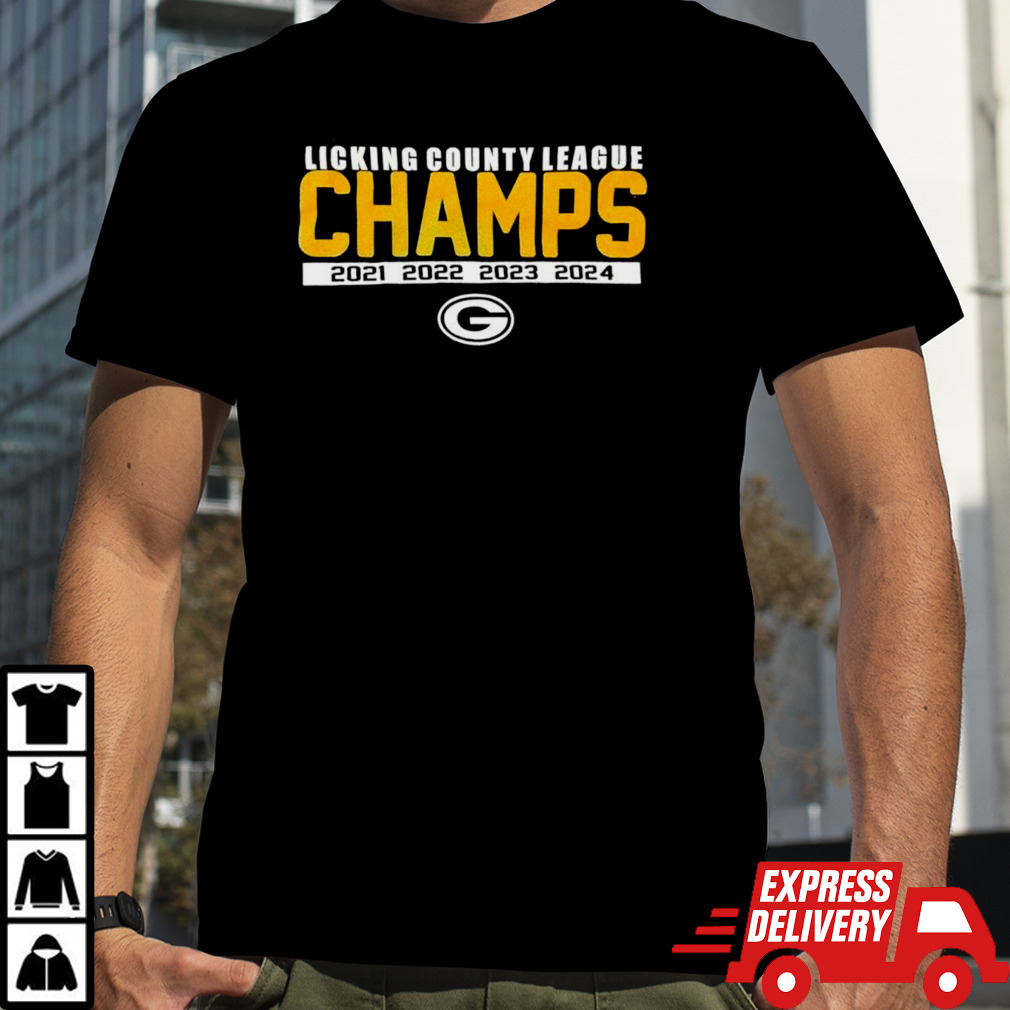 Green Bay Packers Licking county league Champs 4 time shirt