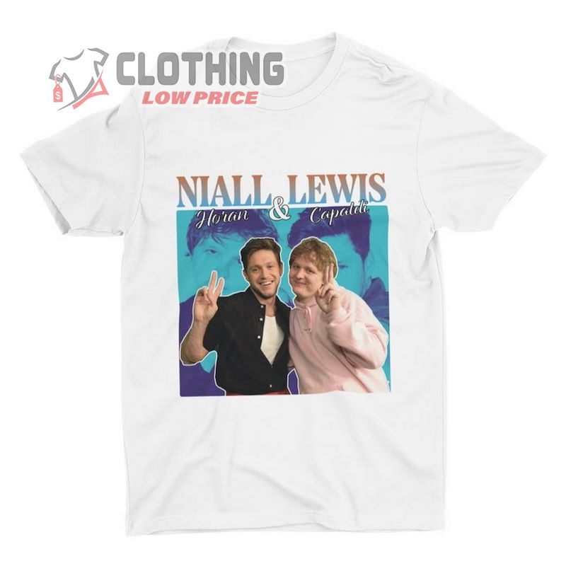 Lewis Capaldi & Niall Horan Homage T Shirt, Scottish Icon Retro 90'S Vintage