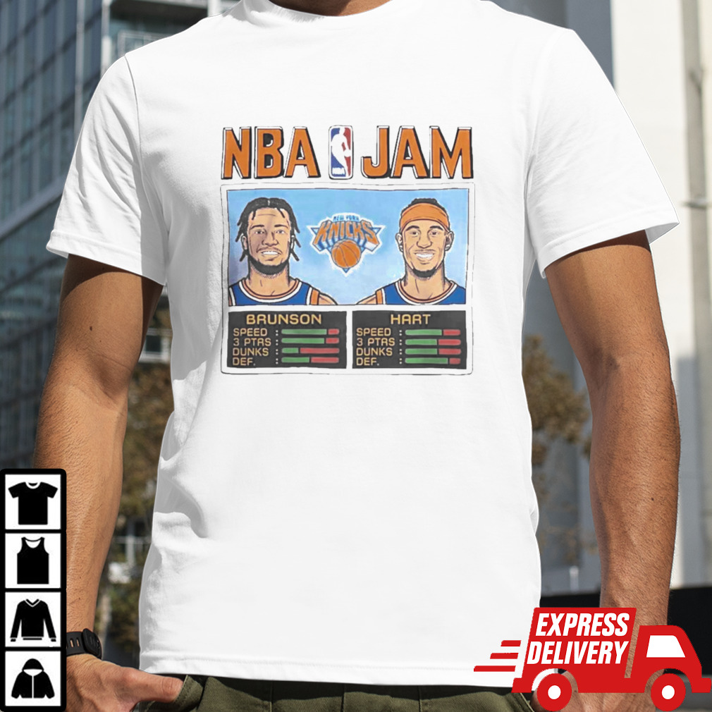 NBA Jam Knicks Brunson And Hart New York Knicks T-Shirt