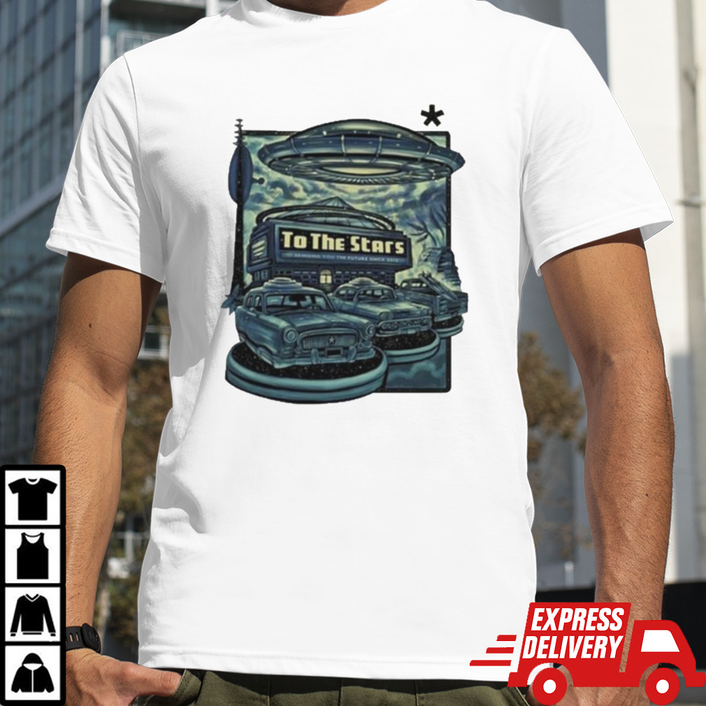 To The Stars Ufo Drive-In By Zeb Love T-Shirt