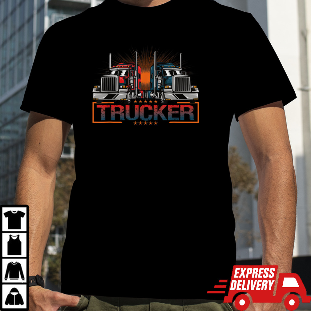 Best Truckin' Dad Ever- Truck Driver T-Shirt