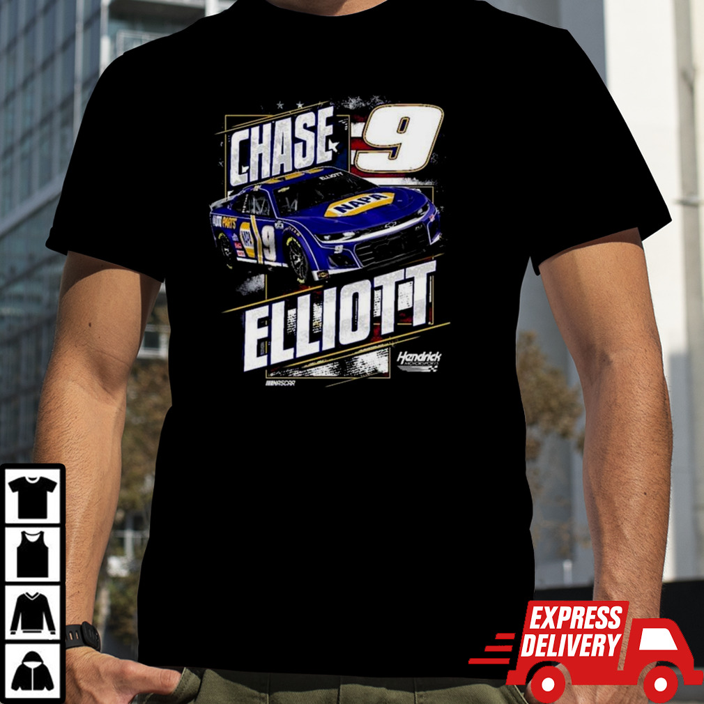 Chase Elliott Hendrick Motorsports Team Collection Navy Napa Patriotic 2024 T-shirt