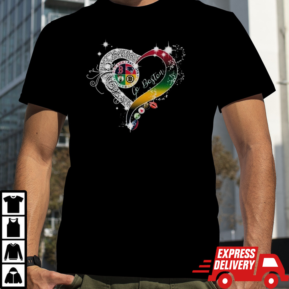 Heart Boston Sports Team Go Boston 2024 Shirt