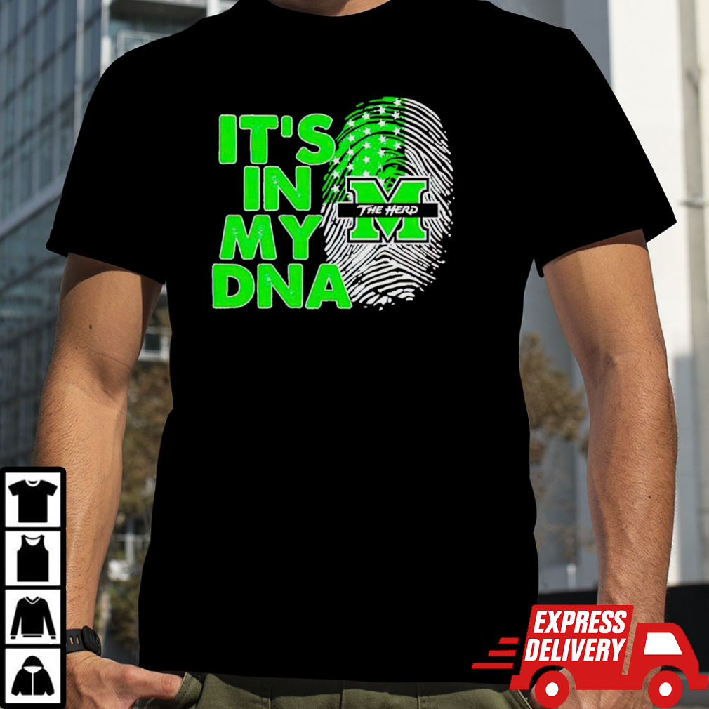 Marshall Thundering Herd It’s In My DNA Fingerprint shirt