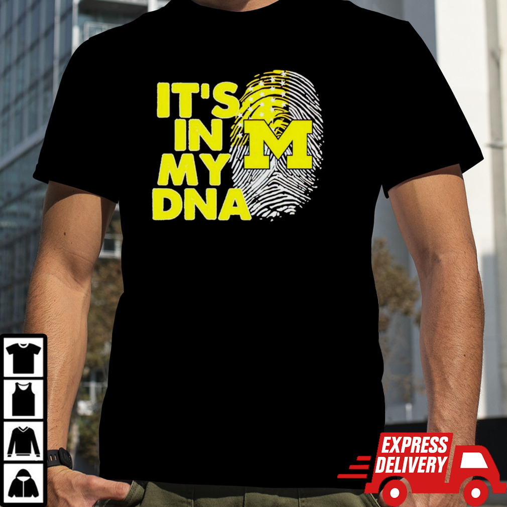 Michigan Wolverines It’s In My DNA Fingerprint shirt