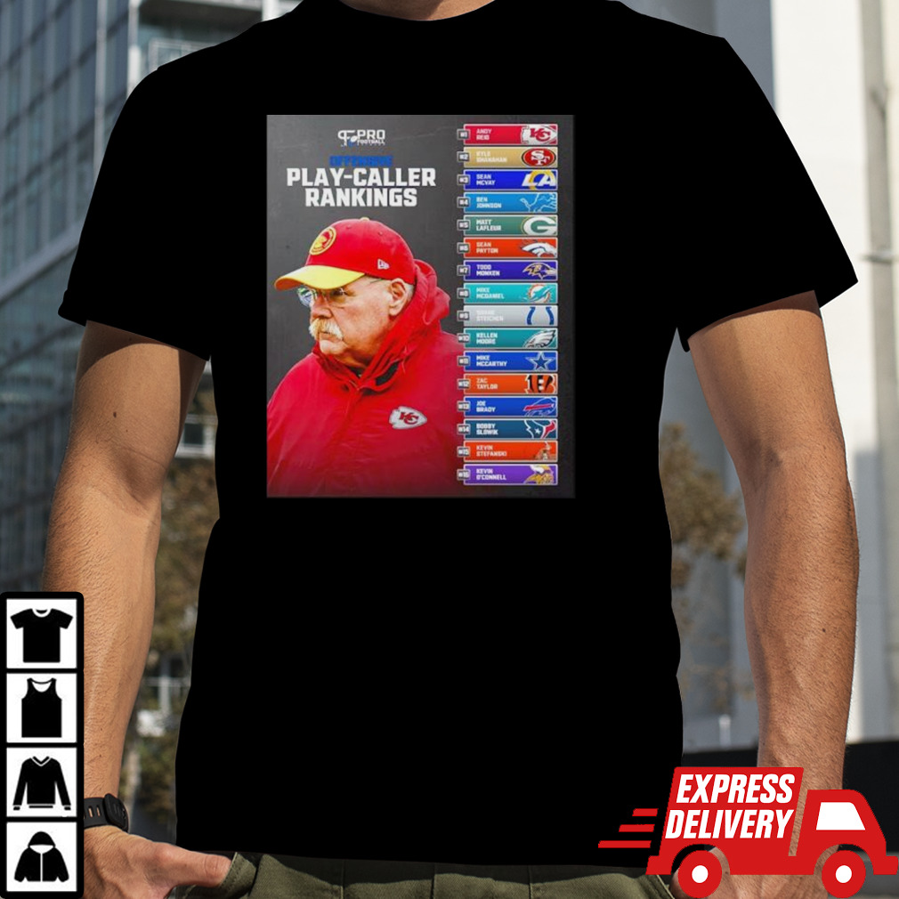 Offensive play caller rankings 1 Andy Reid shirt