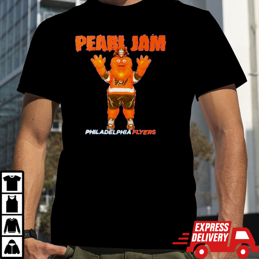 Pearl Jam Philadelphia Flyers Gritty shirt