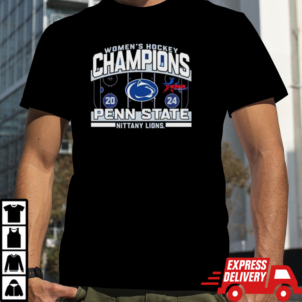 Penn State Nittany Lions 2024 CHA Women’s Ice Hockey Regular Season Conference Champions T-Shirt