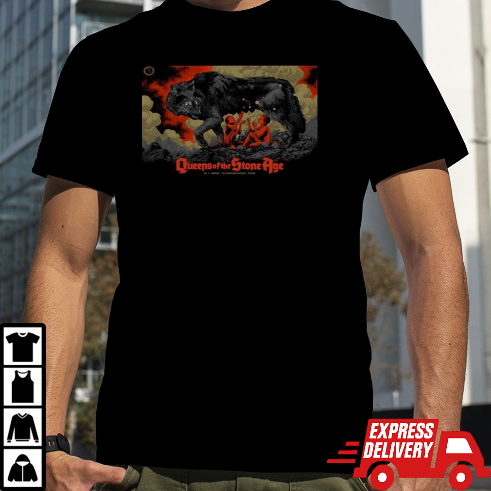 Queens Of The Stone Age Event Poster February 21, 2024 Tour Australia Sydney-landscape T-shirt