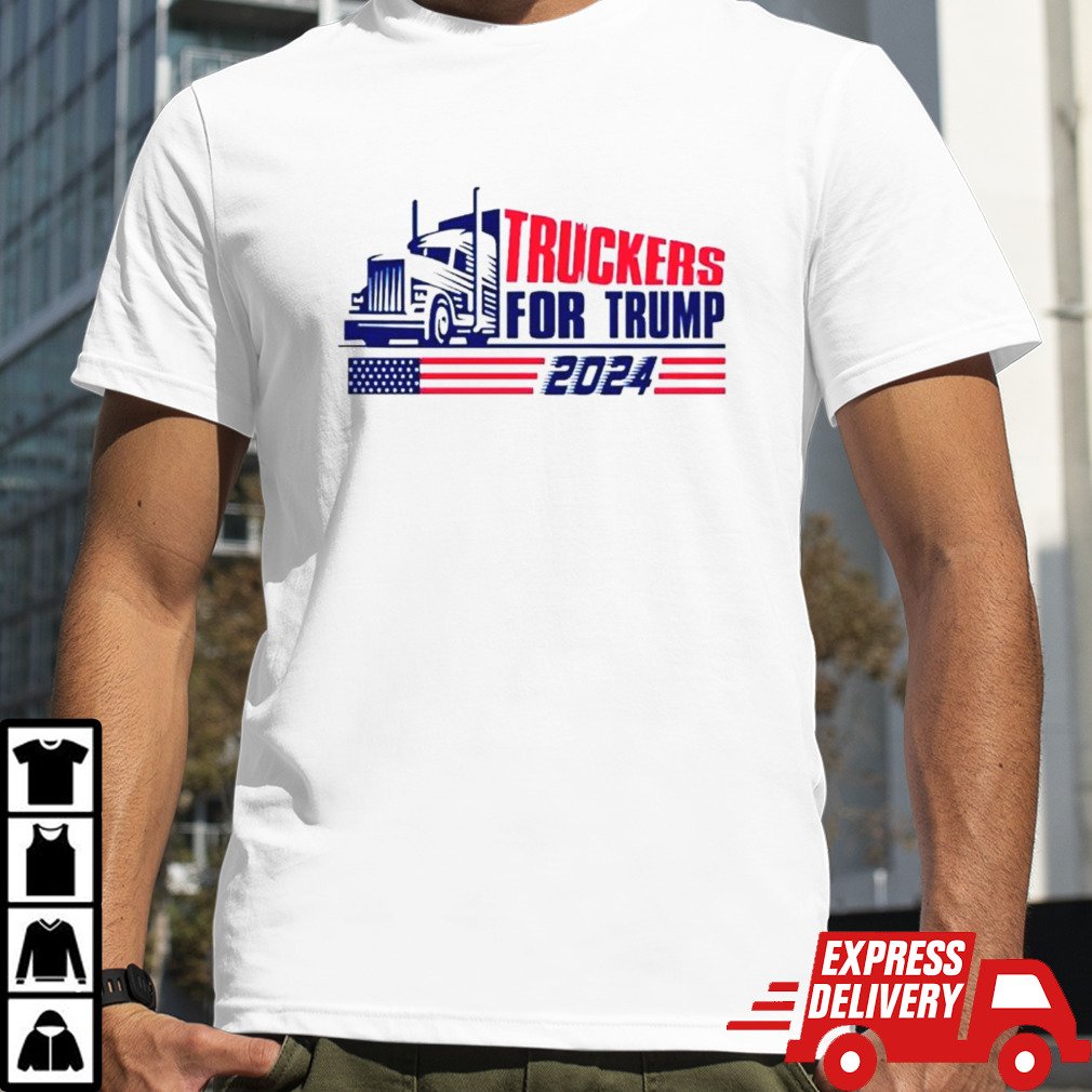 Return Truckers For Trump American Flag 2024 shirt