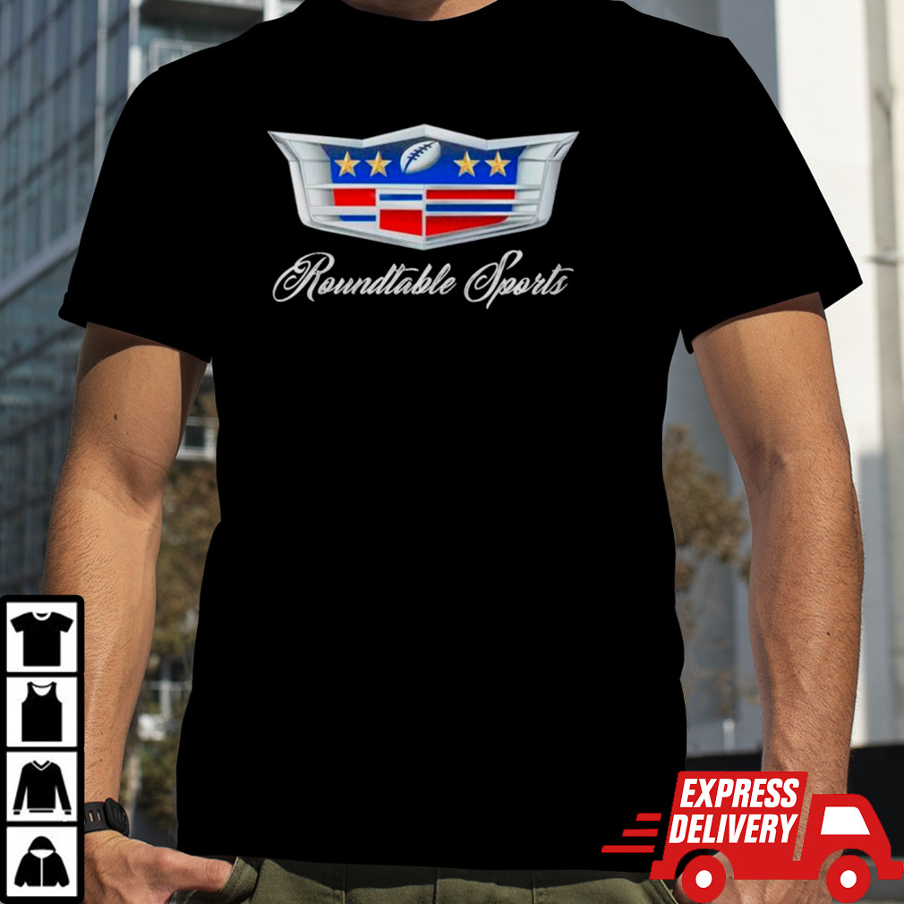 Roundtable Sports Luxury Cadillac parody logo shirt