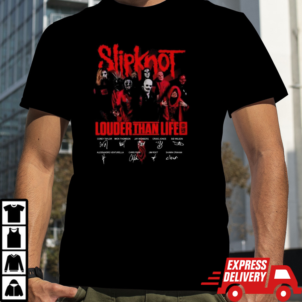 Slipknot Louder Than Life 2024 Signatures Shirt