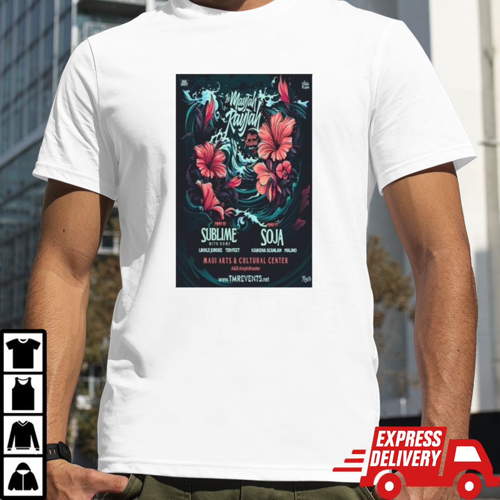 The MayJah RayJah Music Festival 2024 May 10 Aloha Stadium poster shirt