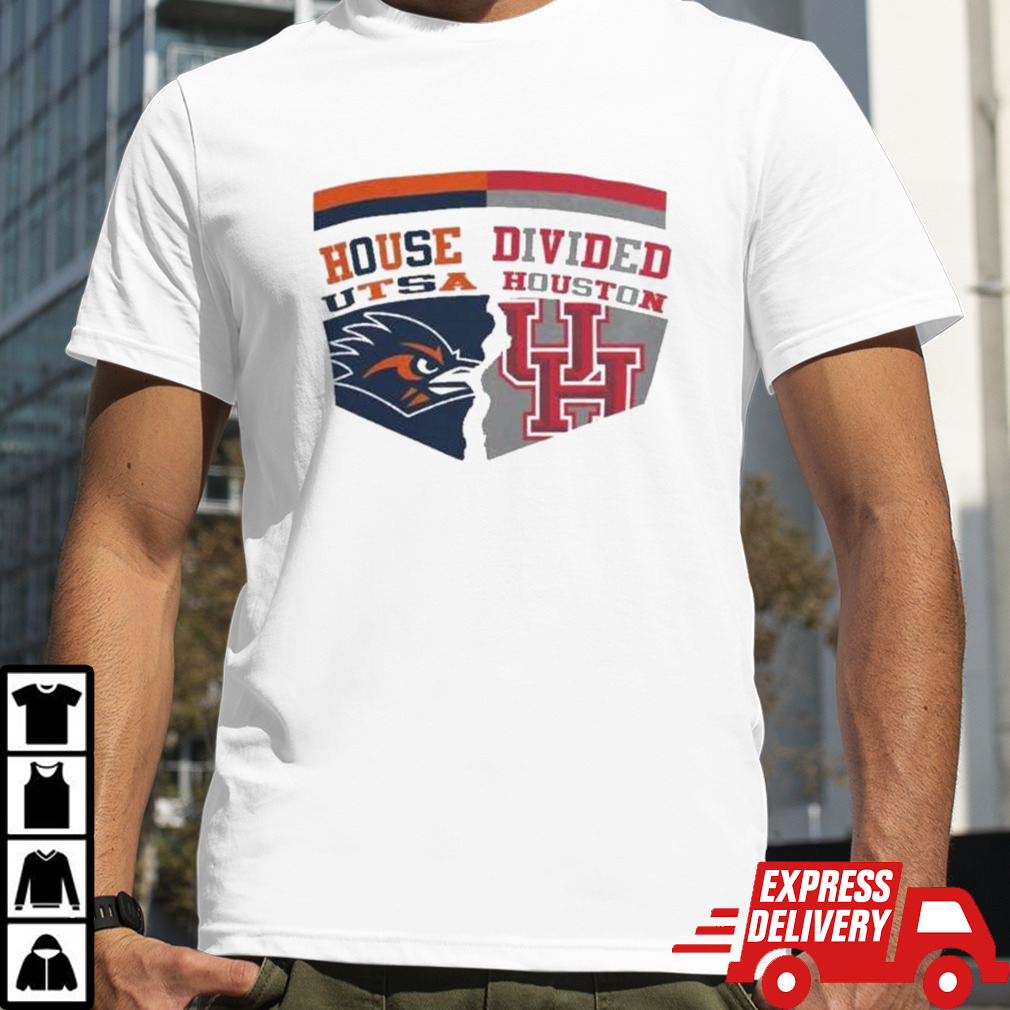 UTSA Roadrunners vs Houston Cougars House Division Logo Shirt