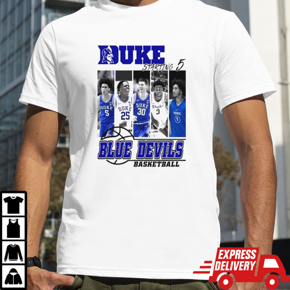 Duke Blue Devils Basketball Starting 5 shirt