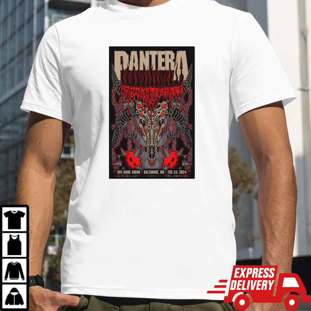 February 24, 2024 Pantera Concert Cfg Bank Arena Baltimore, Md T-shirt