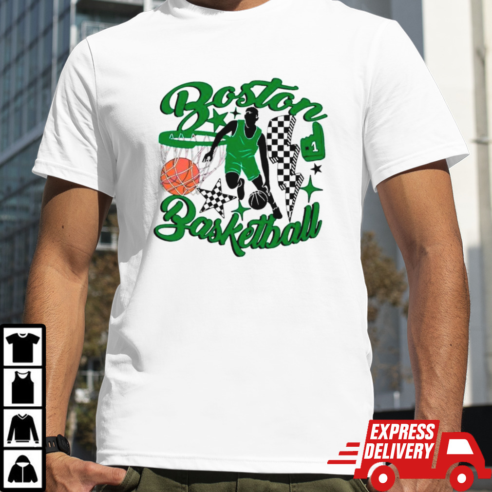 Groovy NBA Boston basketball shirt