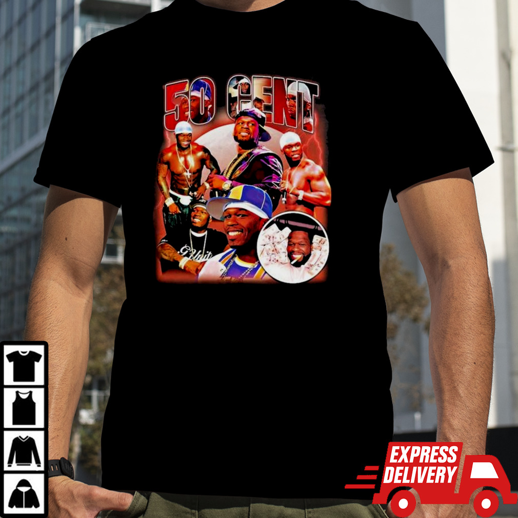 50 Cent Bootleg Printable Vintage Bootleg Rap T-shirt