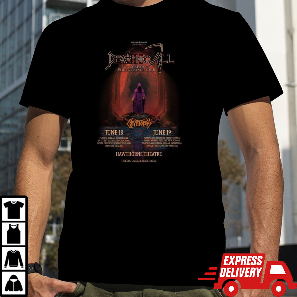 Death To All The Scream Of Perseverance Tour 2024 T-shirt