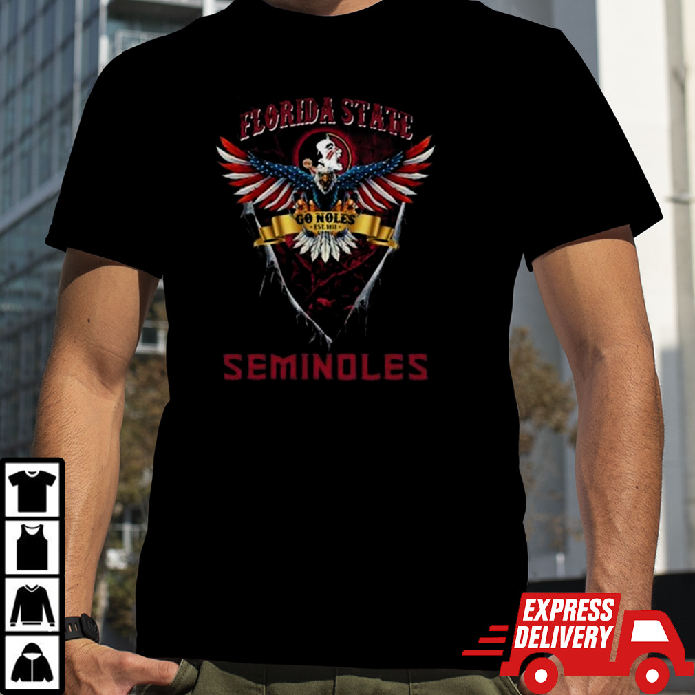 Go Noles Florida State Seminoles Football US Eagle T-shirt