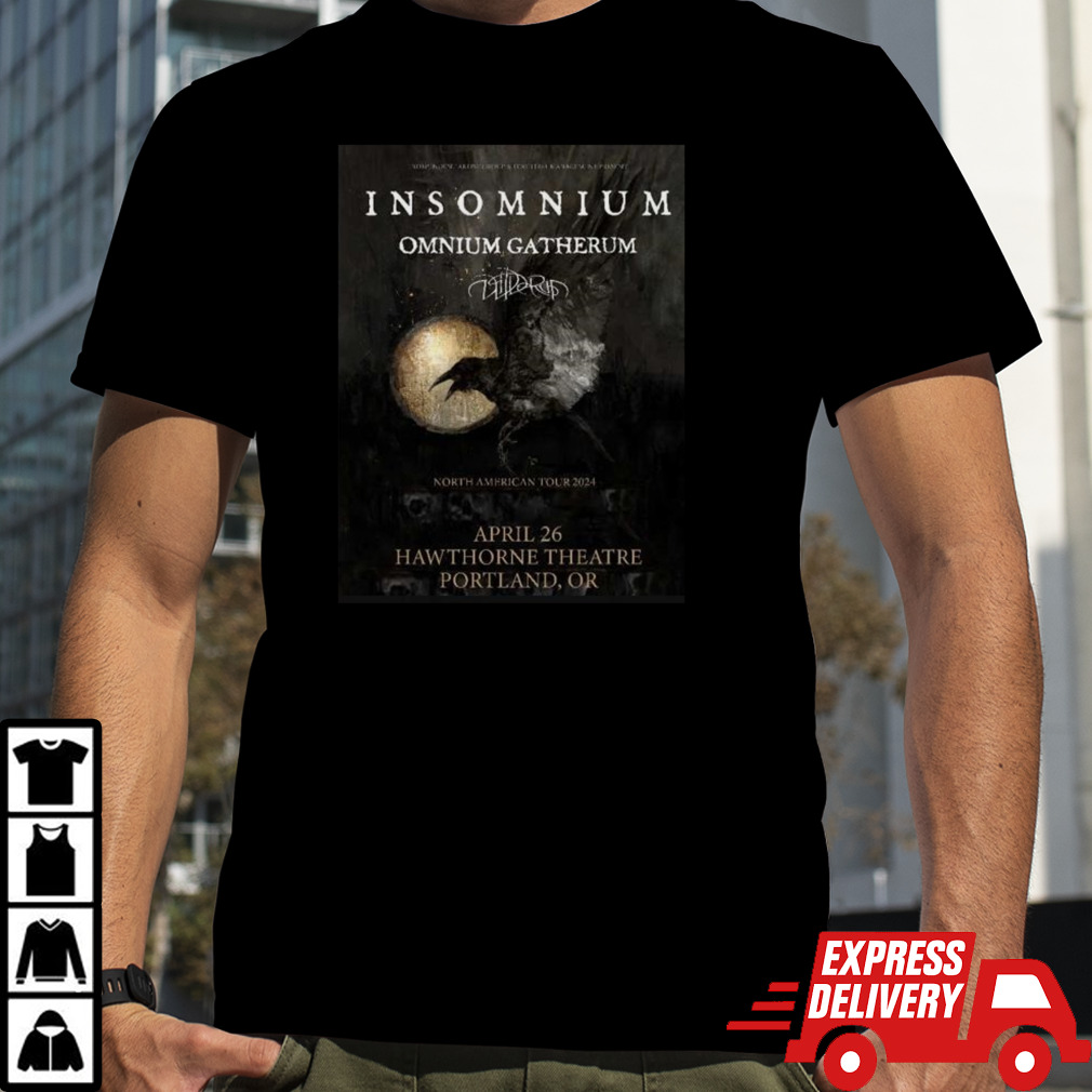 Insomnium Omnium Gatherum North American Tour 2024 T-shirt