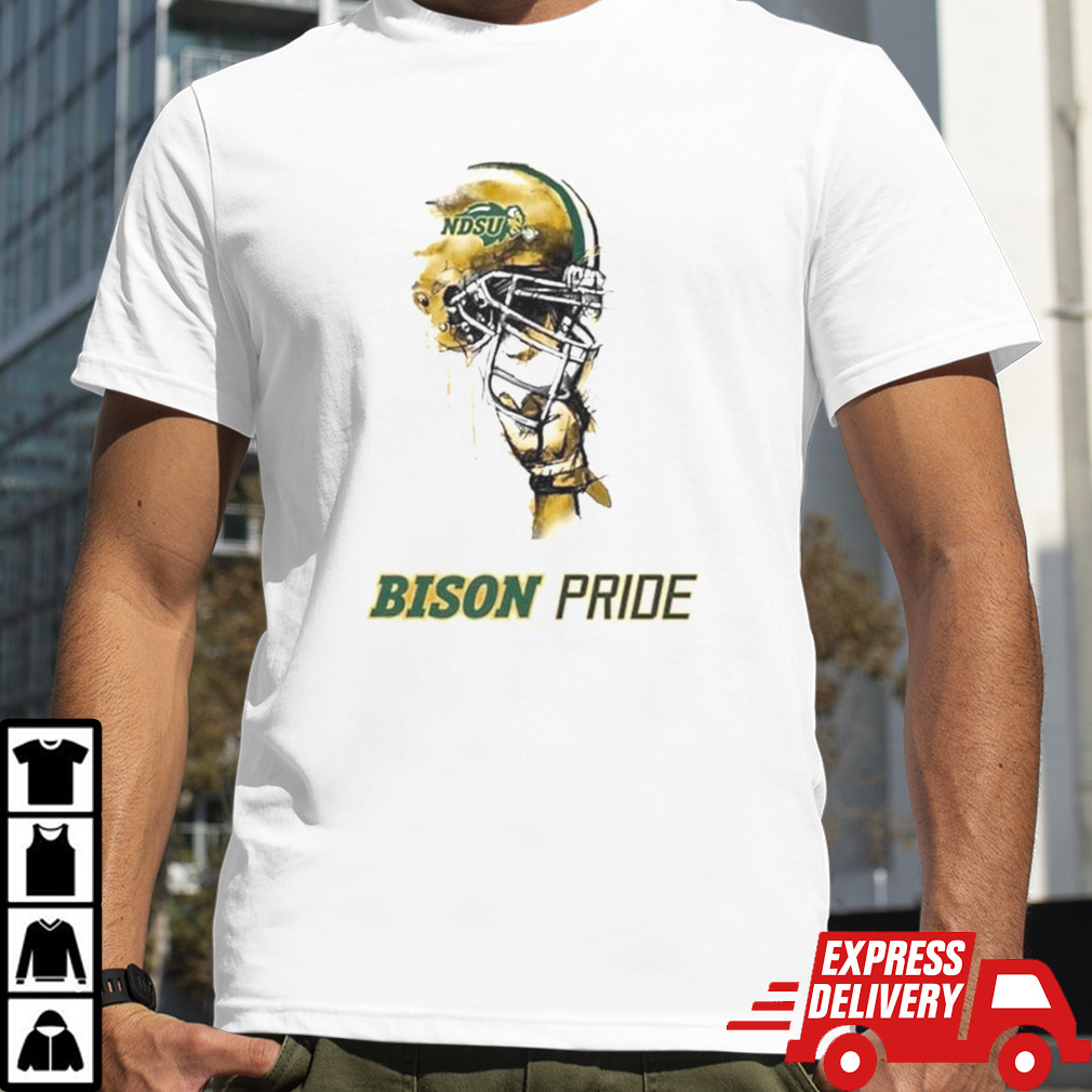 North Dakota State Bison Bison Pride Rising Helmet T-shirt