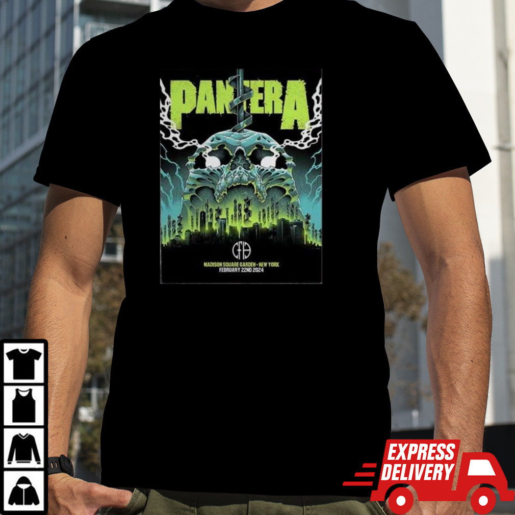 Pantera At Madison Square Garden New York February 22nd 2024 T-shirt