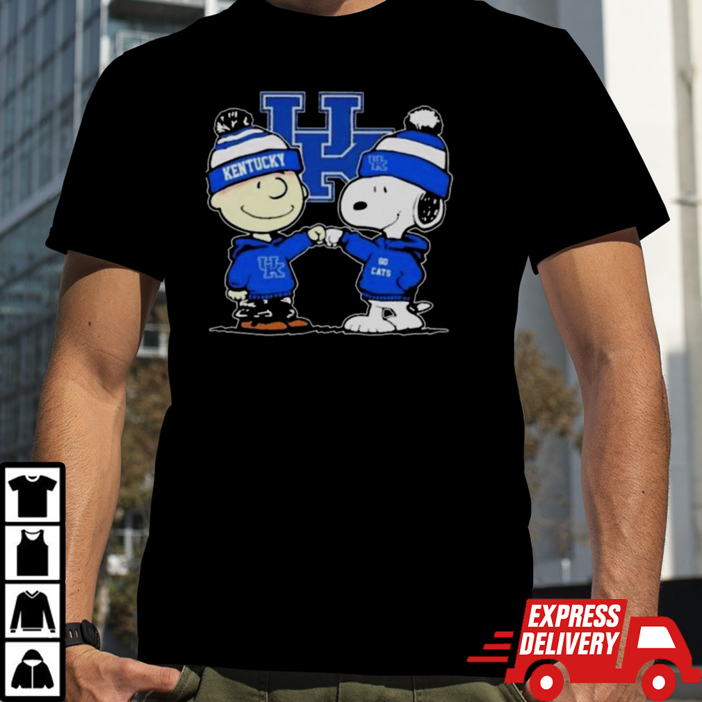 Peanuts Snoopy And Charlie Brown Friends Kentucky Wildcats T-shirt